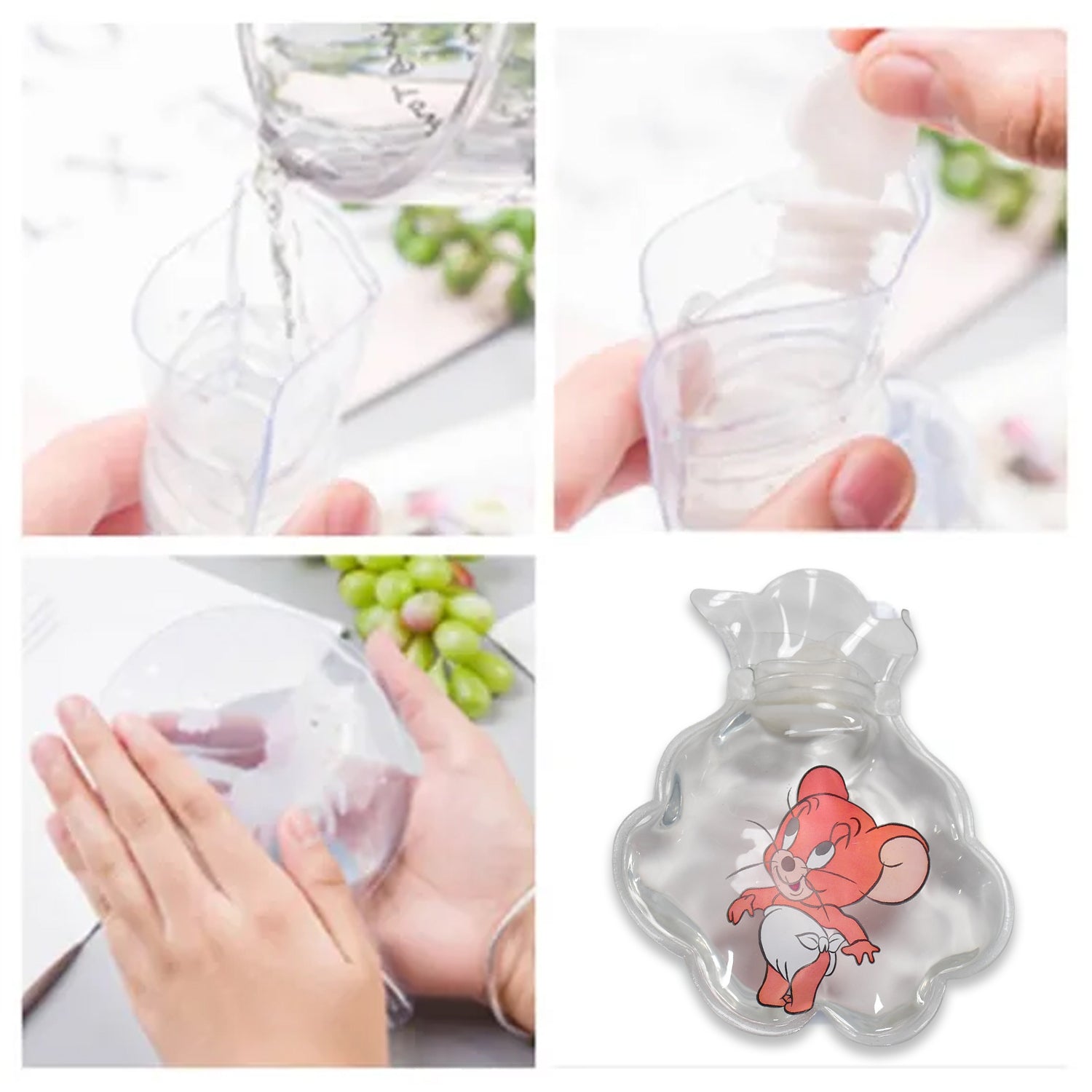 6542 MIX TRANSPARENT MULTI DESIGN SMALL HOT WATER BAG WITH COVER FOR PAIN RELIEF, NECK, SHOULDER PAIN AND HAND, FEET WARMER, MENSTRUAL CRAMPS. DeoDap 6542 MIX TRANSPARENT MULTI DESIGN SMALL HOT WATER BAG WITH COVER FOR PAIN RELIEF, NECK, SHOULDER PAIN AND HAND, FEET WARMER, MENSTRUAL CRAMPS. DeoDap